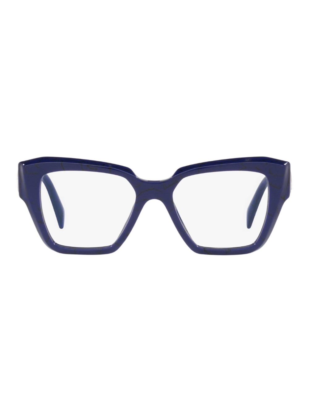 PRADA - PR 09ZV Marmo Baltico Blue Purple Marbled Eyeglass Frames | 50-18-145